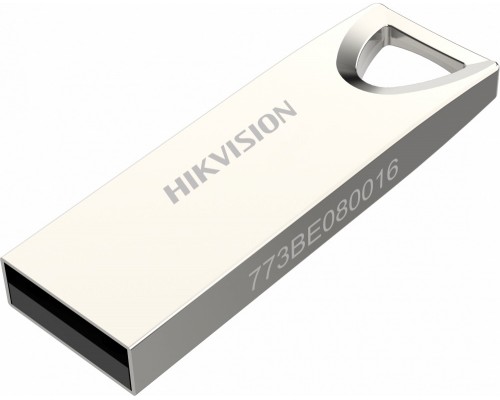 Флеш карта Hikvision M200 HS-USB-M200(STD)/64G/EN 64Gb, USB 2.0, металл, серебристый