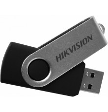 Флеш карта Hikvision M200S HS-USB-M200S(STD)/64G/OD 64Gb, USB 2.0, металл/пластик, поворотная скоба, серый/черный                                                                                                                                         
