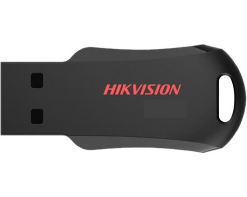 Флеш карта Hikvision M200R HS-USB-M200R(STD)/USB2.0/64G 64Gb, USB 2.0, пластик, черный/красный