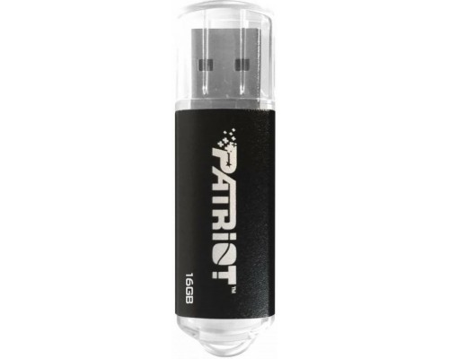 Флеш карта Patriot Xporter Pulse PSF16GXPPBUSB 16Gb, USB 2.0, пластик, с колпачком, черный