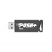 Флеш карта Patriot PUSH+ PSF128GPSHB32U 128Gb, USB 3.2, пластик, выдвижной коннектор, черный