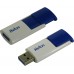 Флеш карта Netac U182 Blue NT03U182N-016G-30BL 16Gb, USB 3.0, выдвижной коннектор, пластик, белый/синий