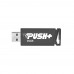 Флеш карта Patriot PUSH+ PSF256GPSHB32U 256Gb, USB 3.2, пластик, выдвижной коннектор, черный