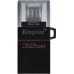 Флеш карта Kingston DataTraveler 32Gb DTDUO3G2/32GB microDuo, USB 3.0/microUSB, чтение  80 МБ/с, черная