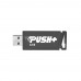 Флеш карта Patriot PUSH+ PSF32GPSHB32U 32Gb, USB 3.2, пластик, выдвижной коннектор, черный