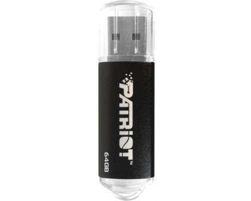 Флеш карта Patriot Xporter Pulse PSF64GXPPBUSB 64Gb, USB 2.0, пластик, с колпачком, черный