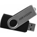 Флеш карта Hikvision M200S HS-USB-M200S(STD)/16G/OD 16Gb, USB 2.0, металл/пластик, поворотная скоба, серый/черный