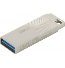 Флеш карта Netac UM1 NT03UM1N-064G-32PN 64Gb, USB 3.2, 5 Гбит/сек, металл, серебристая                                                                                                                                                                    