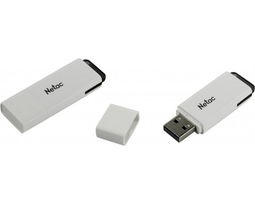 Флеш карта Netac U185 NT03U185N-064G-30WH 64Gb, USB 3.0, 5 Гбит/сек, с колпачком, белый