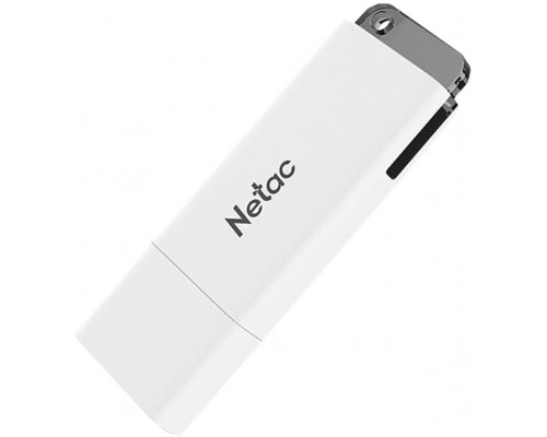 Флеш карта Netac U185 NT03U185N-064G-30WH 64Gb, USB 3.0, 5 Гбит/сек, с колпачком, белый