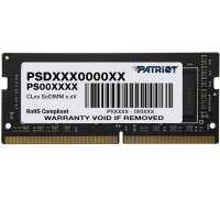 Оперативная память 4GB Patriot Signature Line PSD44G266682S DDR4, 2666 MHz, 21300 Мб/с, CL19, 1.2 В (SO-DIMM)                                                                                                                                             