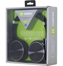 Гарнитура Harper HB-217 black беспроводная, накладная, mp3, 20-20000 Гц, 32 Ом, 105 дБ, Bluetooth/mini jack 3.5 мм, microSD, 300 мАч, черная                                                                                                              