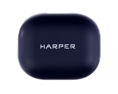 Наушники Harper HB-512 blue TWS, беспроводные, вкладыши, 20-20000 Гц, 32 Ом, 92 дБ, Bluetooth/USB Type-C, 55 мАч, 400 мАч, синие