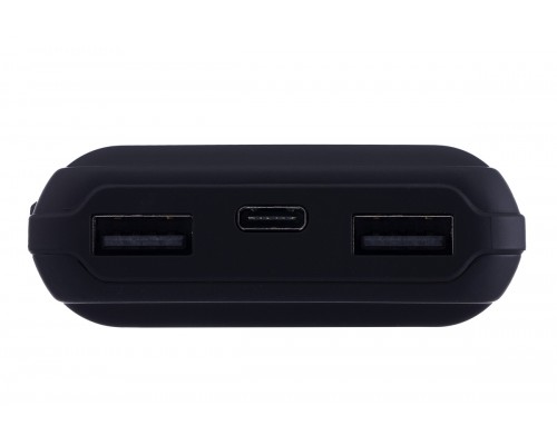 Внешний аккумулятор Harper PB-10005 black 10000 mAh, 2х USB/microUSB/USB Type-C, 2 А, 5 Вт, Li-Pol, фонарик, черный