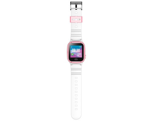 Умные часы JET KID Tiny White/Pink, детские, сенсорный экран TFT 1.2