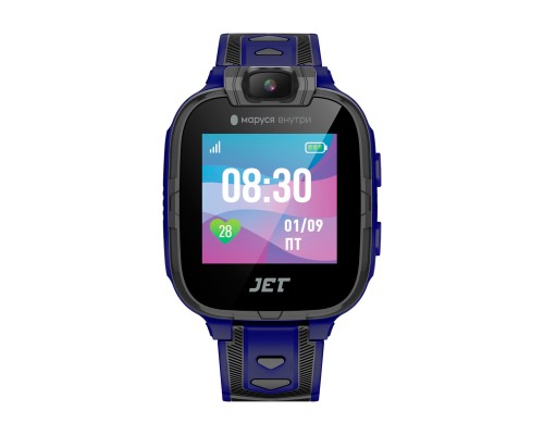 Умные часы JET KID Assistant Grey/Blue, детские, сенсорный экран IPS 1.44