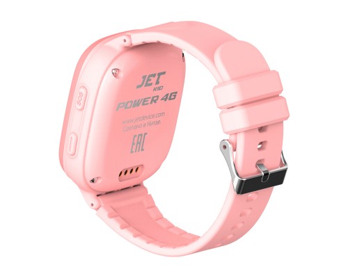 Умные часы JET KID Power 4G Pink, детские, сенсорный экран TFT 1.44