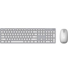 Клавиатура + мышь ASUS W5000 White беспроводная(радиоканал), оптическая, 1600 dpi, USB, цвет  белый/серый                                                                                                                                                 