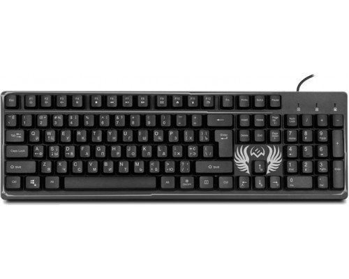 Клавиатура Sven KB-G8000 мембранная, проводная, 105 кн, USB, RGB подсветка, черная