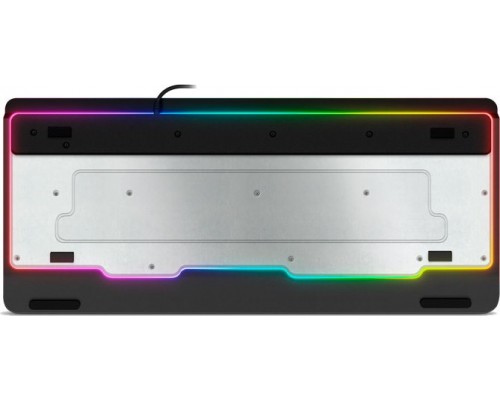 Клавиатура Sven KB-G9450 мембранная, проводная, 104 кн, USB, RGB подсветка, металлич.корпус, черная