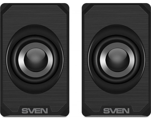 Колонки Sven 180 SV-020248 2.0, стерео, 100-20000 Гц, 6 Вт, порт USB, динамики 53 мм, цвет  черный