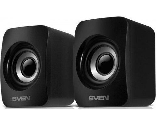 Колонки Sven 130 SV-020224 2.0, стерео, 100-20000 Гц, 6 Вт, порт USB, динамики 50 мм, цвет  черный
