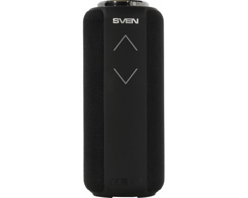 Портативная колонка Sven PS-275 стерео, 12 Вт, 120-20000 Гц, Bluetooth, TWS, FM-тюнер, microSD, microUSB/USB, mini jack 3.5 мм, 2400 мАч, IPX5, черная