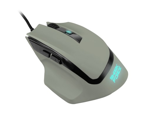 Мышь Sharkoon Shark Force II Grey, оптическая, 4200 dpi, PixArt PAW3519, USB, подсветка, серая