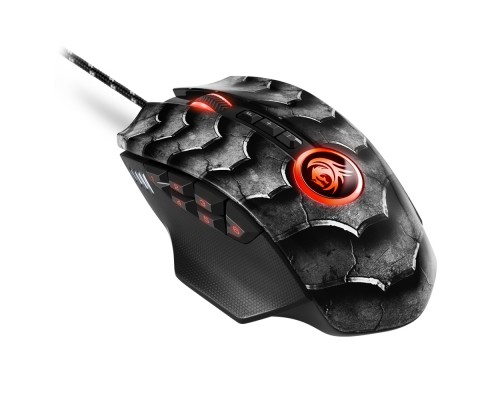 Мышь Sharkoon Drakonia II Black, оптическая, проводная, 15000 dpi, USB, подсветка RGB, цвет  черный