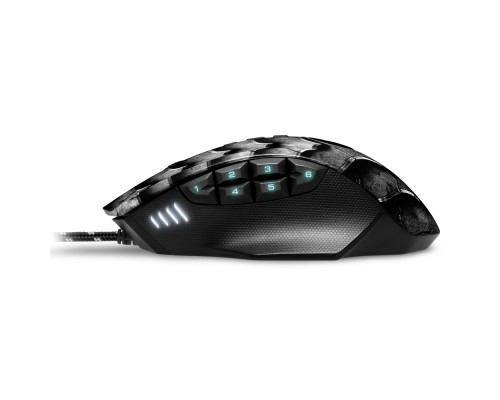 Мышь Sharkoon Drakonia II Black, оптическая, проводная, 15000 dpi, USB, подсветка RGB, цвет  черный