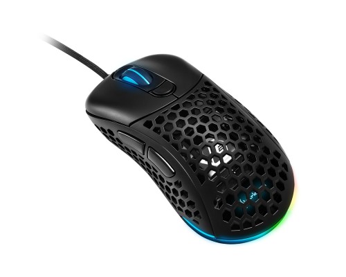 Мышь Sharkoon Light2 200 black оптическая, 16000 dpi, Pixart PMW-3389, USB, подсветка RGB, черная