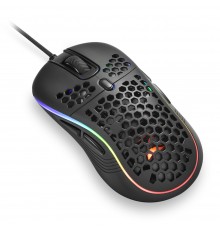 Мышь Sharkoon Light2 S оптическая, проводная, 6200 dpi, PixArt PAW3327, USB, подсветка RGB, цвет  черный                                                                                                                                                  