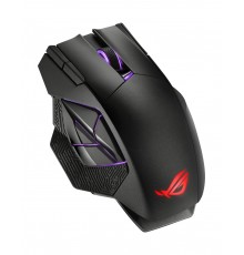 Мышь ASUS ROG Spatha X 90MP0220-BMUA00 оптическая, беспроводная/проводная, 19000 dpi, USB/радиоканал RF 2.4GHz, цвет  черный                                                                                                                              