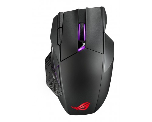 Мышь ASUS ROG Spatha X 90MP0220-BMUA00 оптическая, беспроводная/проводная, 19000 dpi, USB/радиоканал RF 2.4GHz, цвет  черный