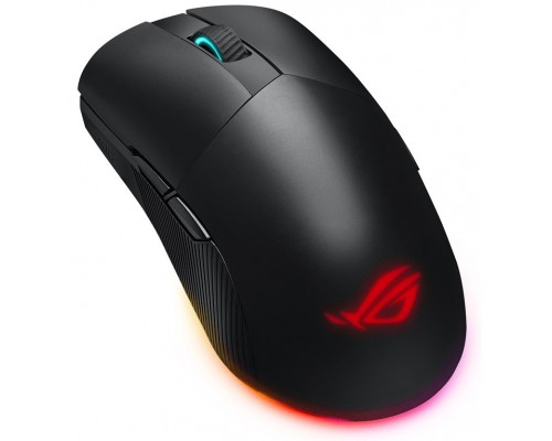 Мышь ASUS ROG Pugio II Wireless 90MP01L0-BMUA00 оптическая, беспроводная/проводная, 2.4GHz, 16000 dpi, USB, RGB подсветка, цвет  черный