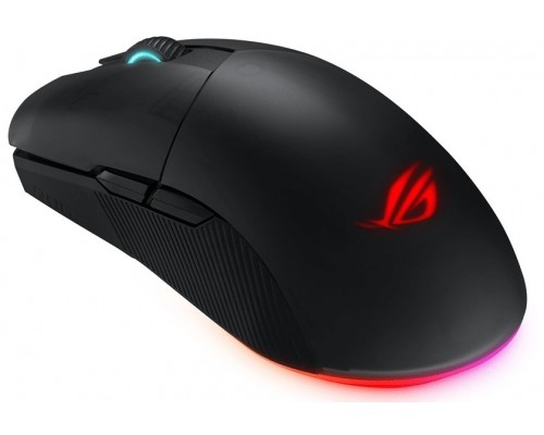 Мышь ASUS ROG Pugio II Wireless 90MP01L0-BMUA00 оптическая, беспроводная/проводная, 2.4GHz, 16000 dpi, USB, RGB подсветка, цвет  черный