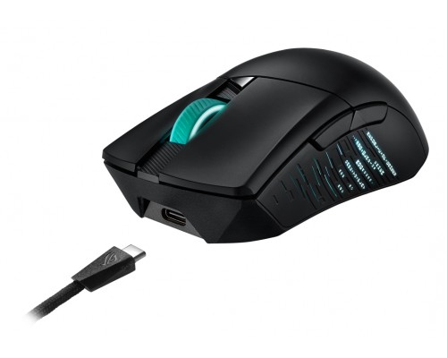 Мышь ASUS ROG Gladius III Wireless 90MP0200-BMUA00 оптическая, беспроводная/проводная, 19000 dpi, 2.4 ГГц/Bluetooth/USB, 6 кн, RGB подсветка, черная