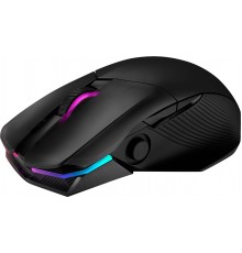 Мышь ASUS ROG Chakram оптическая, беспроводная/проводная, 16000 dpi, 2.4 ГГц/Bluetooth/USB, Qi, RGB подсветка, доп.джойстик, цвет  черная                                                                                                                 