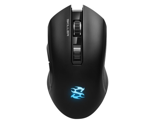 Мышь Sharkoon Skiller SGM3 black оптическая, беспроводная/проводная, 6000 dpi, 2.4 GHz/USB, подсветка RGB, цвет  черный