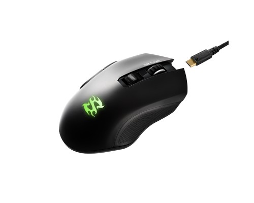 Мышь Sharkoon Skiller SGM3 black оптическая, беспроводная/проводная, 6000 dpi, 2.4 GHz/USB, подсветка RGB, цвет  черный