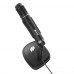 Микрофон Hiper H-M005 всенаправленный, динамический, проводной, 100-10000 Гц, -58 дБ, USB, настольный, пластик/металл, черный