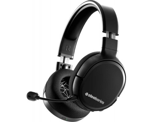 Гарнитура SteelSeries Arctis 1 Wireless SS61502 для Xbox, беспроводная, стерео, 20-20000 Гц, 32 Ом, 98 дБ, 2.4 ГГц/mini jack 3.5 mm/USB-C, 100-6500 Гц, -38 дБ, 40 мм, черная