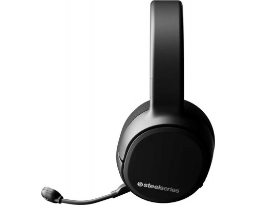 Гарнитура SteelSeries Arctis 1 Wireless SS61502 для Xbox, беспроводная, стерео, 20-20000 Гц, 32 Ом, 98 дБ, 2.4 ГГц/mini jack 3.5 mm/USB-C, 100-6500 Гц, -38 дБ, 40 мм, черная