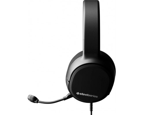 Гарнитура SteelSeries Arctis 1 SS61425 проводная, стерео, для PS, 20-20000 Гц, 32 Ом, 100 дБ, 2 х mini jack 3.5 mm, 100-10000 Гц, -38 дБ, 40 мм, черная