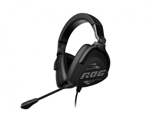 Гарнитура ASUS ROG Delta S Animate 90YH037M-B2UA00 проводная, звук 7.1, 20-40000 Гц, 32 Ом, 130 дБ, 100-10000 Гц, -40 дБ, USB Type-C, LED светодиоды, черная