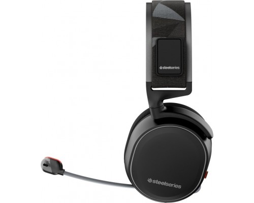 Гарнитура SteelSeries Arctis 7 black SS61505 беспроводная, стерео, 20-20000 Гц, 32 Ом, 98 дБ, 2.4 ГГц/2 х mini jack 3.5 mm, 100-6500 Гц, -38 дБ, 40 мм, черная