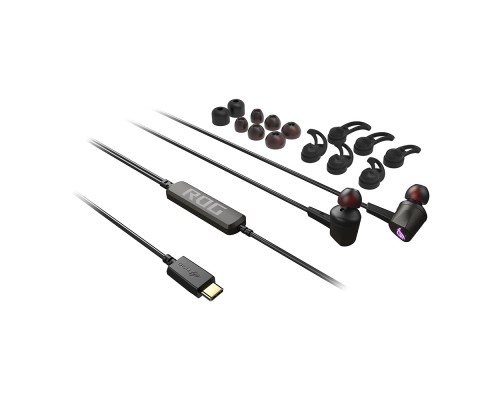 Наушники ASUS ROG Cetra II 90YH02S0-B2UA00 проводные, вставные, 20-40000 Гц, 32 Ом, USB Type-C, с микрофоном 50-10000 Гц, -40 дБ, черные