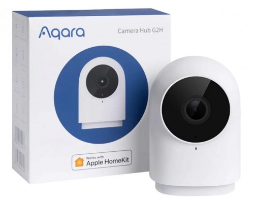 Камера хаб Aqara Camera Hub G2H Wi-Fi 802.11 b/g/n, 2.4 ГГц, Zigbee 3.0, AVCHD 1080p, micro-SD, DC 5V/1A, 140 градусов по диагонали, белая