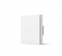 Умный выключатель Aqara WS-EUK01 Single Rocker Zigbee, 8 А, 2000 Вт, одноклавишный, нажимная кнопка, скрытый монтаж, индикация, белый                                                                                                                     