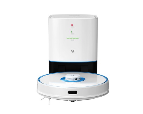 Робот-пылесос Viomi Alpha S9 UV V-RVCLMD28D циклонный, WiFi, 50 Вт, 0.3 л, 200 м2, 5200 мАч, 220 мин, сухая, влажная уборка, белый/голубой